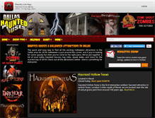 Tablet Screenshot of dallashauntedhouses.com